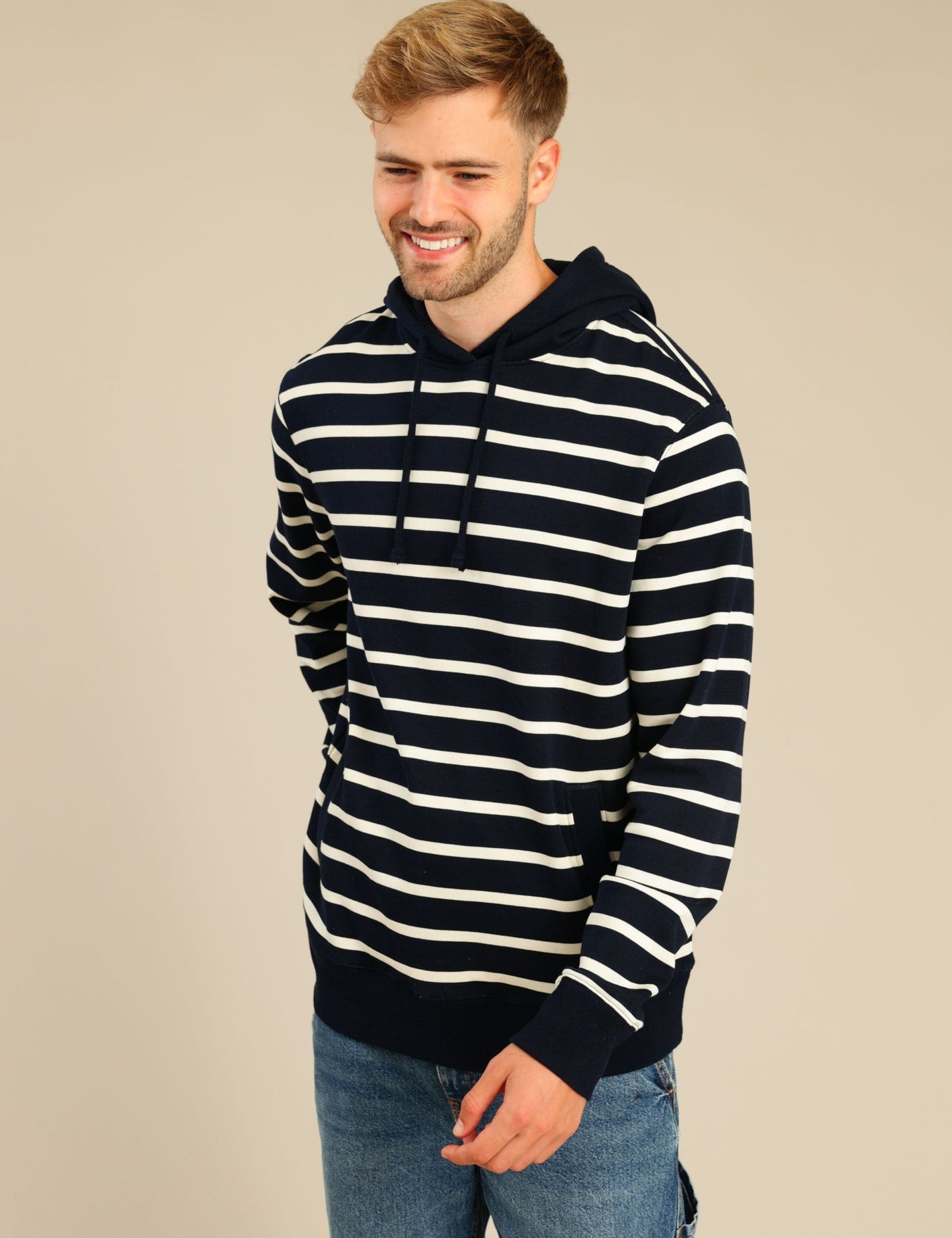 FOX גברים פוטרים קפוצ'ון פוטר פסים קפוצ'ון פוטר פסים