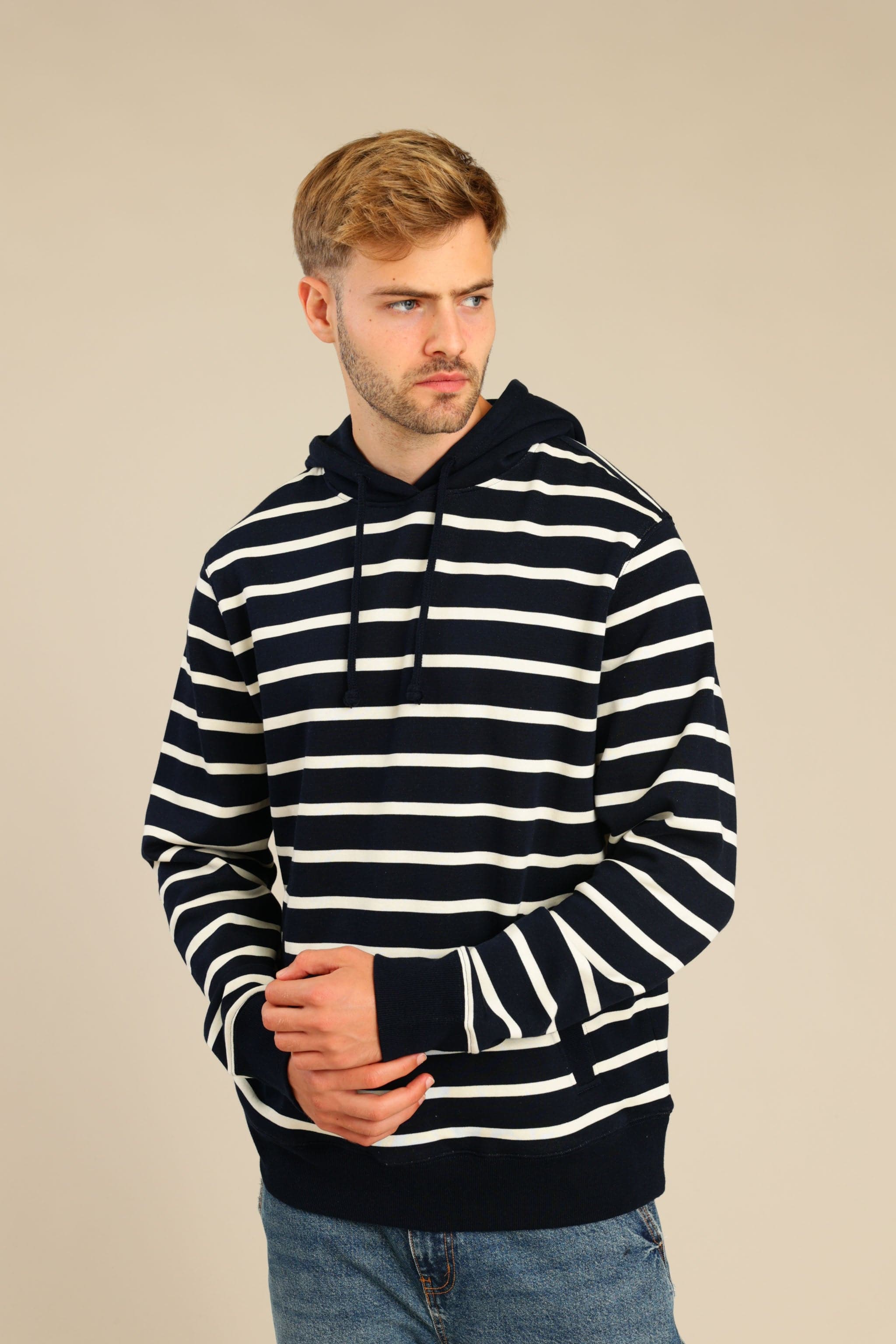 FOX גברים פוטרים קפוצ'ון פוטר פסים קפוצ'ון פוטר פסים