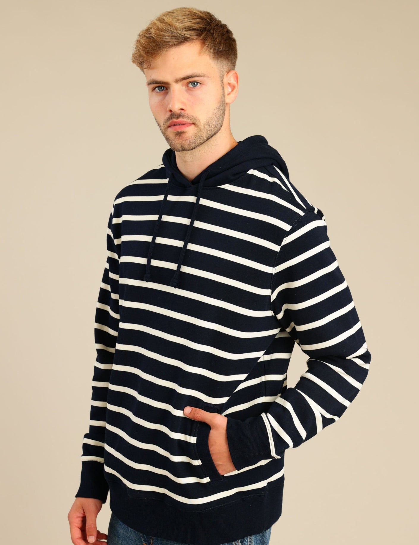 FOX גברים פוטרים קפוצ'ון פוטר פסים קפוצ'ון פוטר פסים