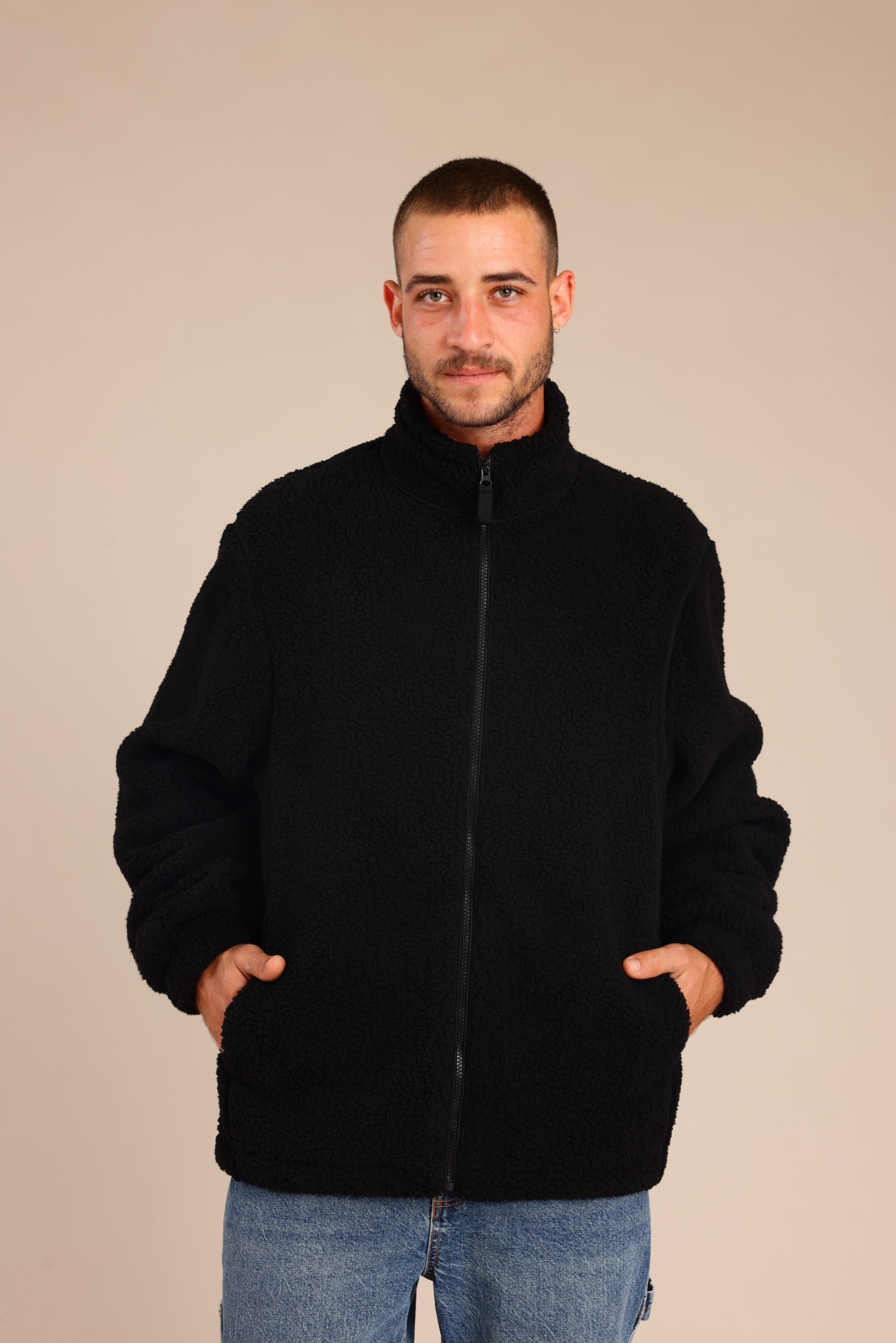 FOX גברים פליזים קרדיגן פליז קרדיגן פליז