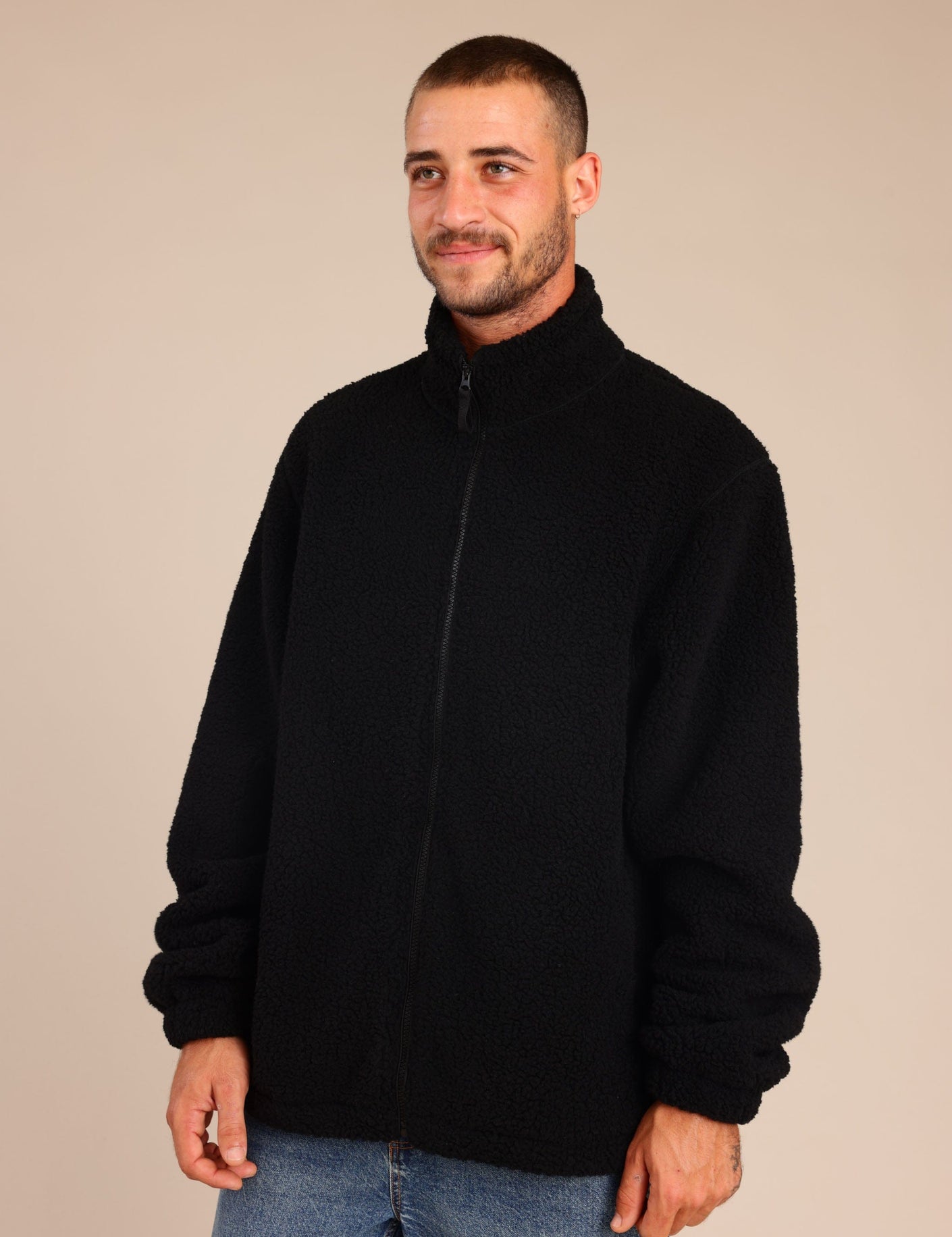 FOX גברים פליזים קרדיגן פליז קרדיגן פליז