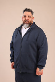 FOX פלאס גברים פוטרים פוטר קרדיגן קפוצ'ון | PLUS SIZE פוטר קרדיגן קפוצ'ון | PLUS SIZE