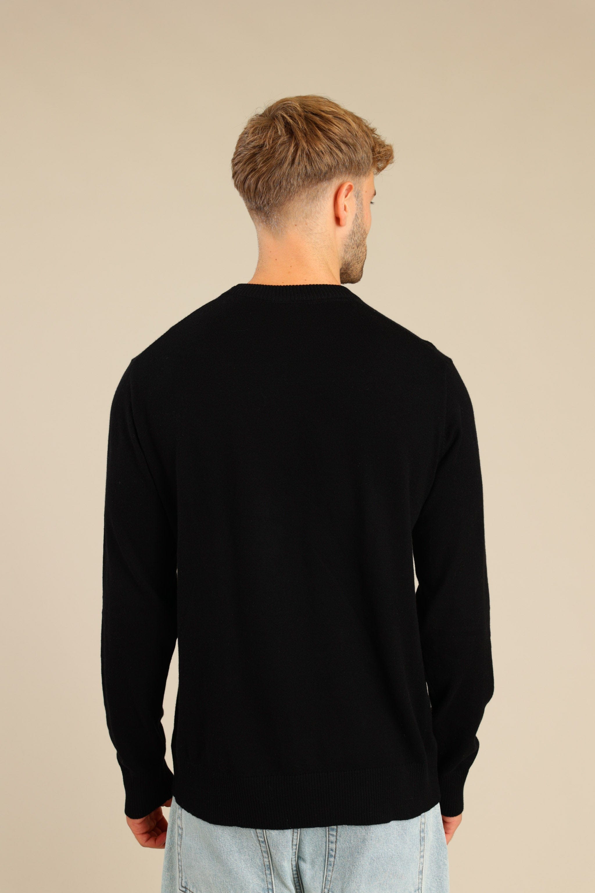 FOX גברים סריגים סריג גברים צווארון עגול סריג גברים צווארון עגול