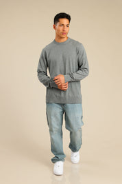 FOX גברים סריגים סריג גברים צווארון עגול סריג גברים צווארון עגול