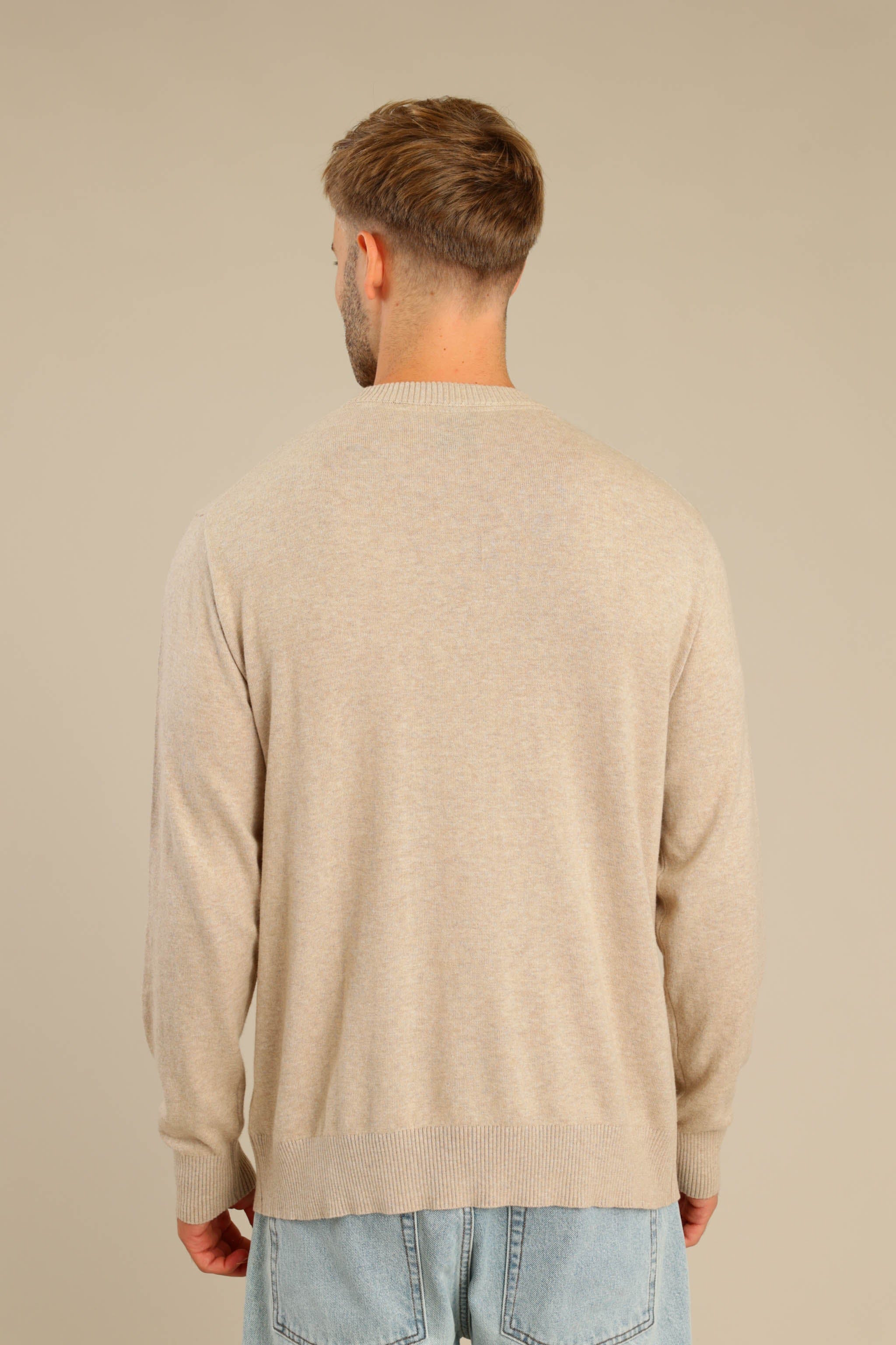 FOX גברים סריגים סריג גברים צווארון עגול סריג גברים צווארון עגול