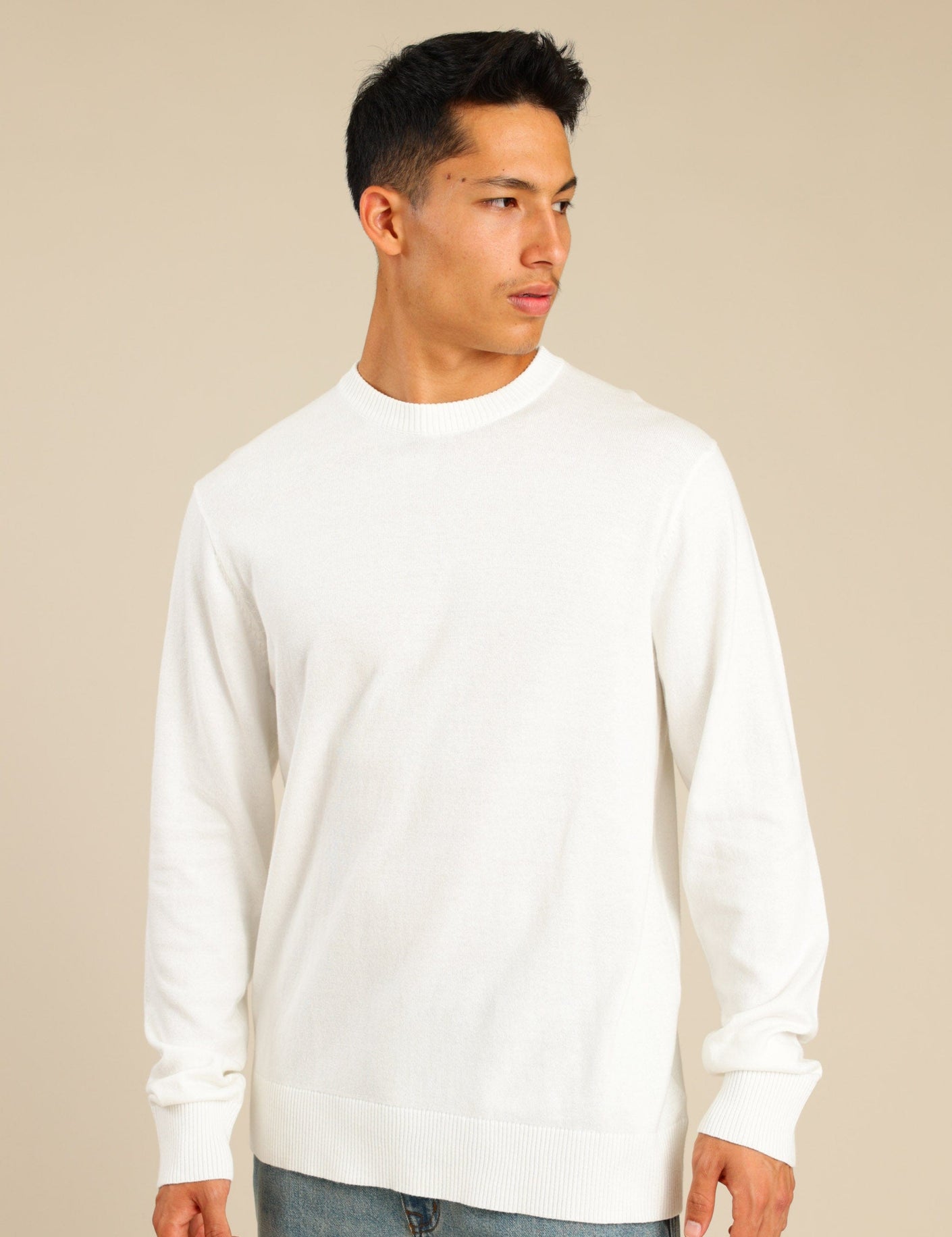 FOX גברים סריגים סריג גברים צווארון עגול סריג גברים צווארון עגול