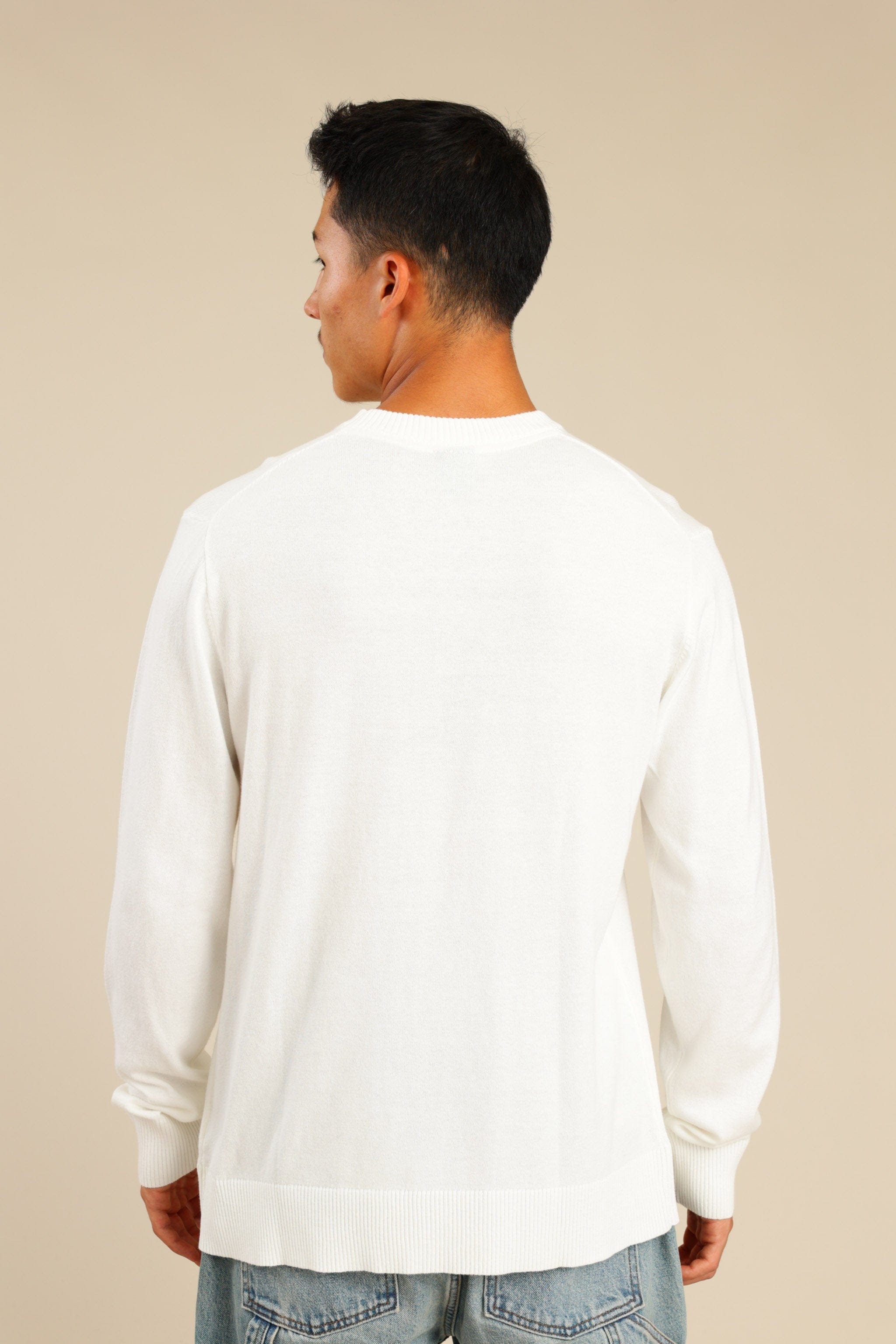 FOX גברים סריגים סריג גברים צווארון עגול סריג גברים צווארון עגול