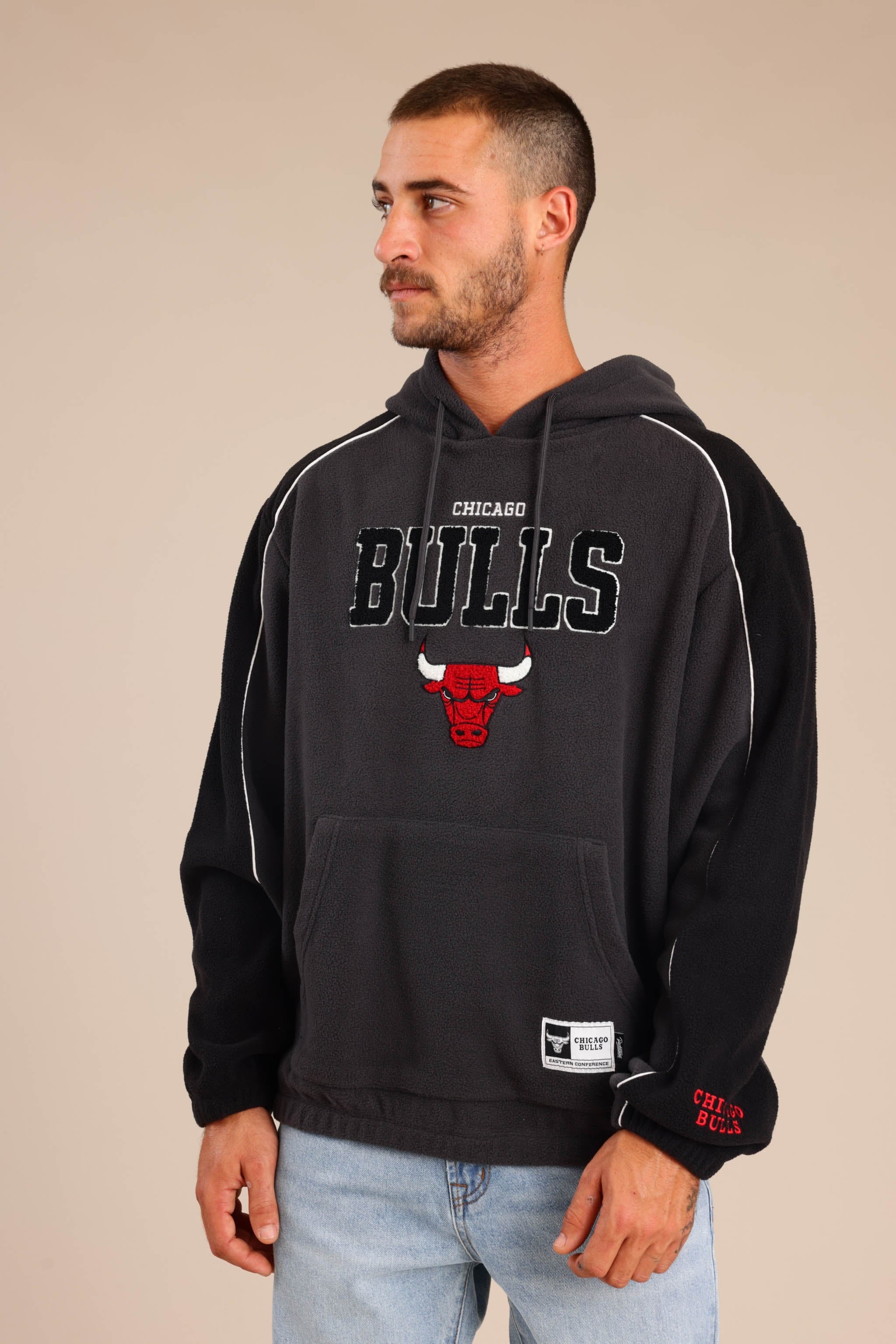 FOX גברים פליזים קפוצ'ון פליז ממותג NBA קפוצ'ון פליז ממותג NBA