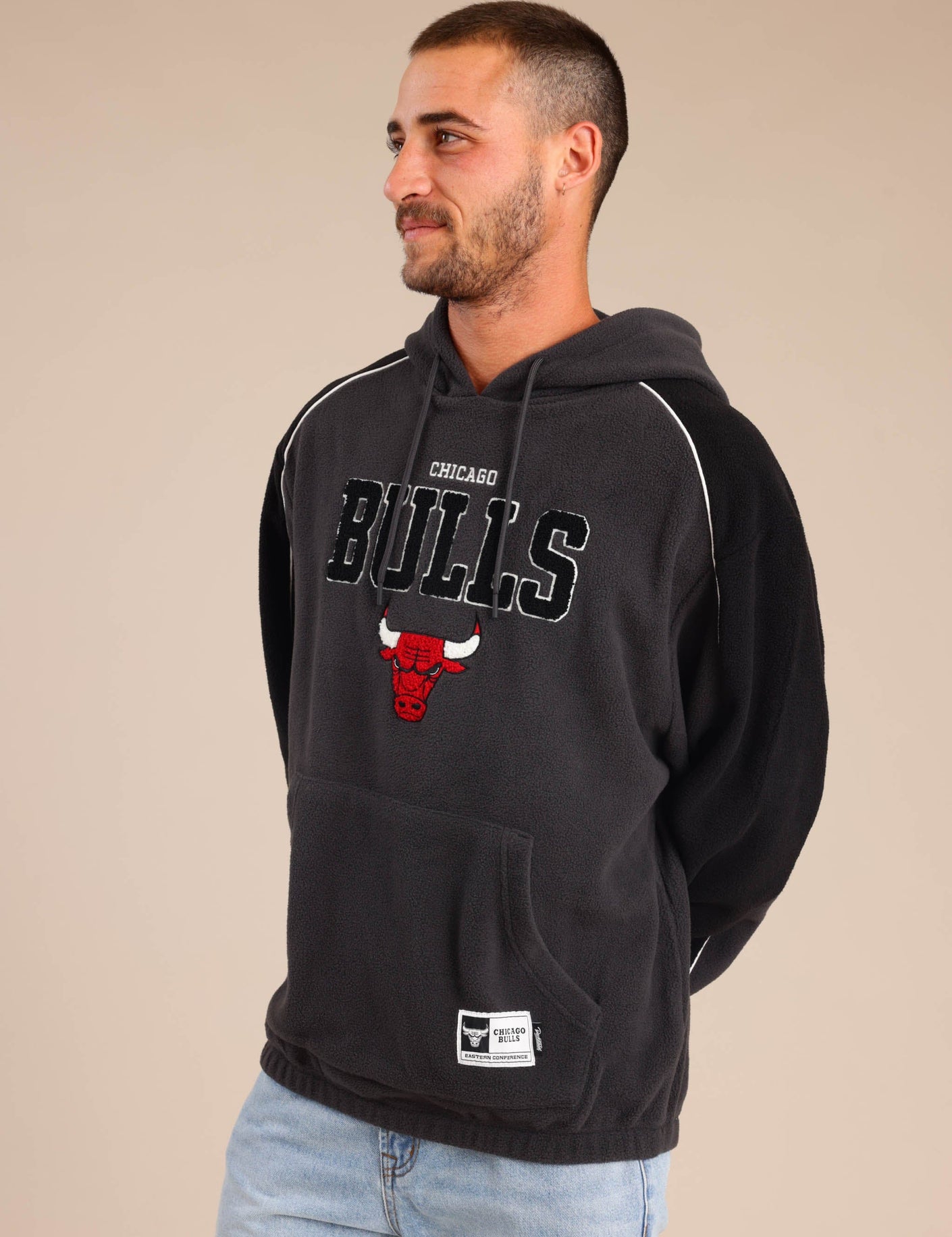 FOX גברים פליזים קפוצ'ון פליז ממותג NBA קפוצ'ון פליז ממותג NBA