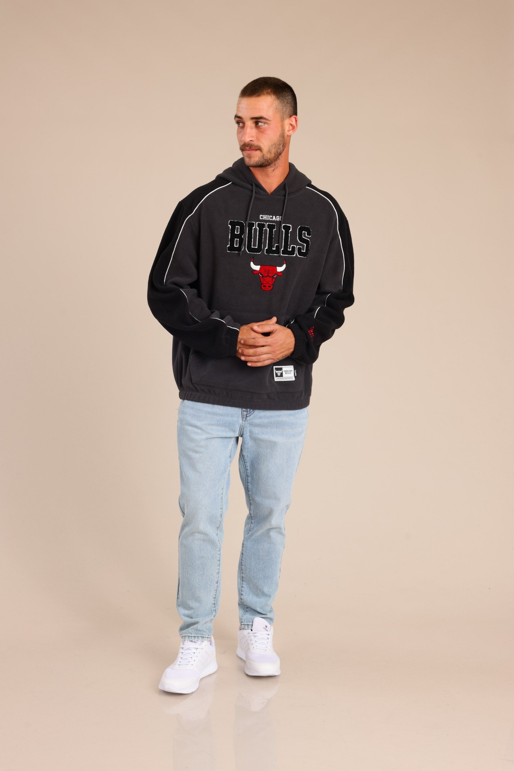 FOX גברים פליזים קפוצ'ון פליז ממותג NBA קפוצ'ון פליז ממותג NBA