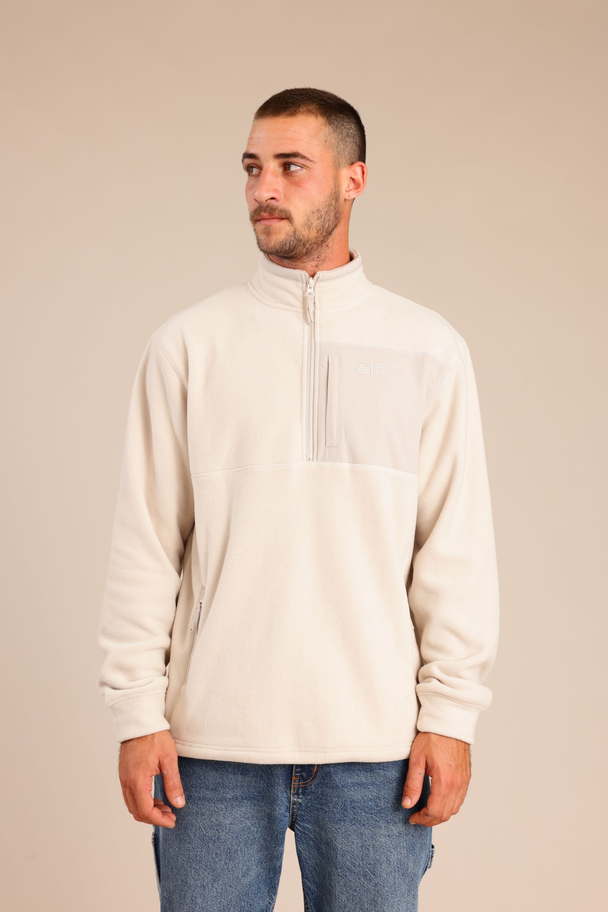 FOX גברים פליזים פליז עם חצי רוכסן פליז עם חצי רוכסן