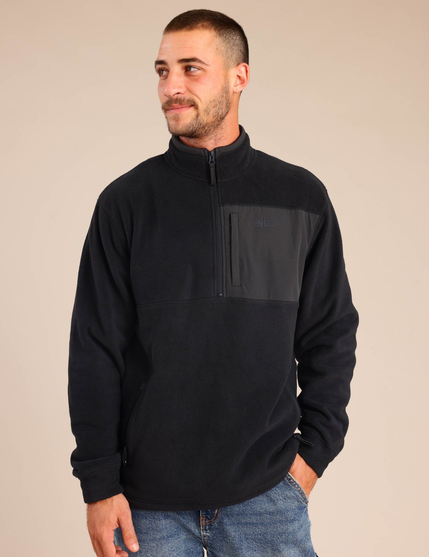 FOX גברים פליזים פליז עם חצי רוכסן פליז עם חצי רוכסן