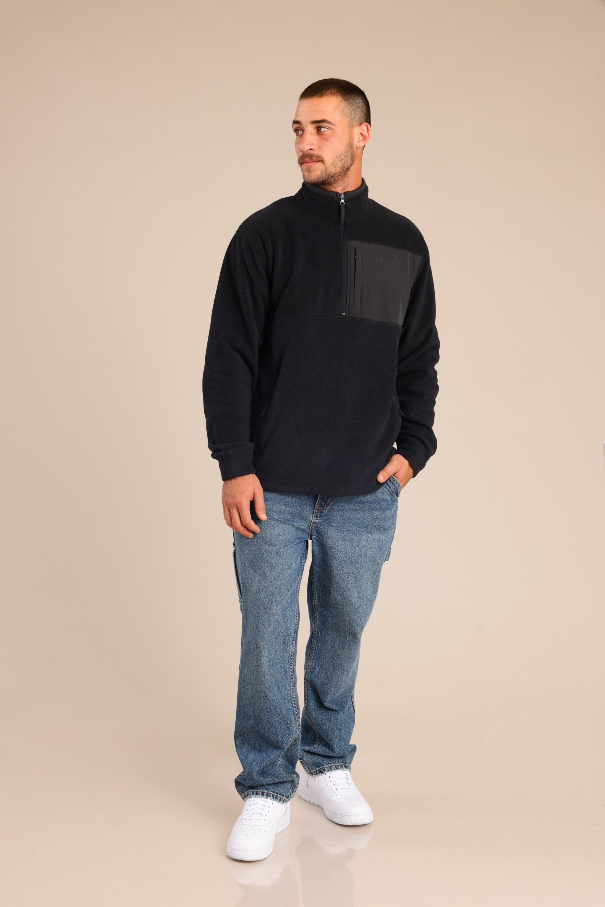 FOX גברים פליזים פליז עם חצי רוכסן פליז עם חצי רוכסן