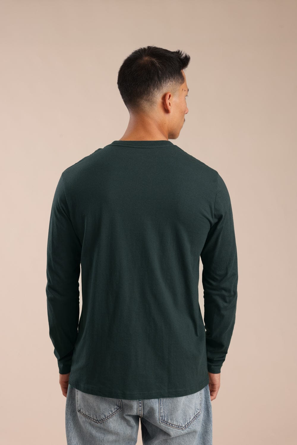 FOX גברים חולצה חולצת בייסיק צווארון עגול חולצת בייסיק צווארון עגול