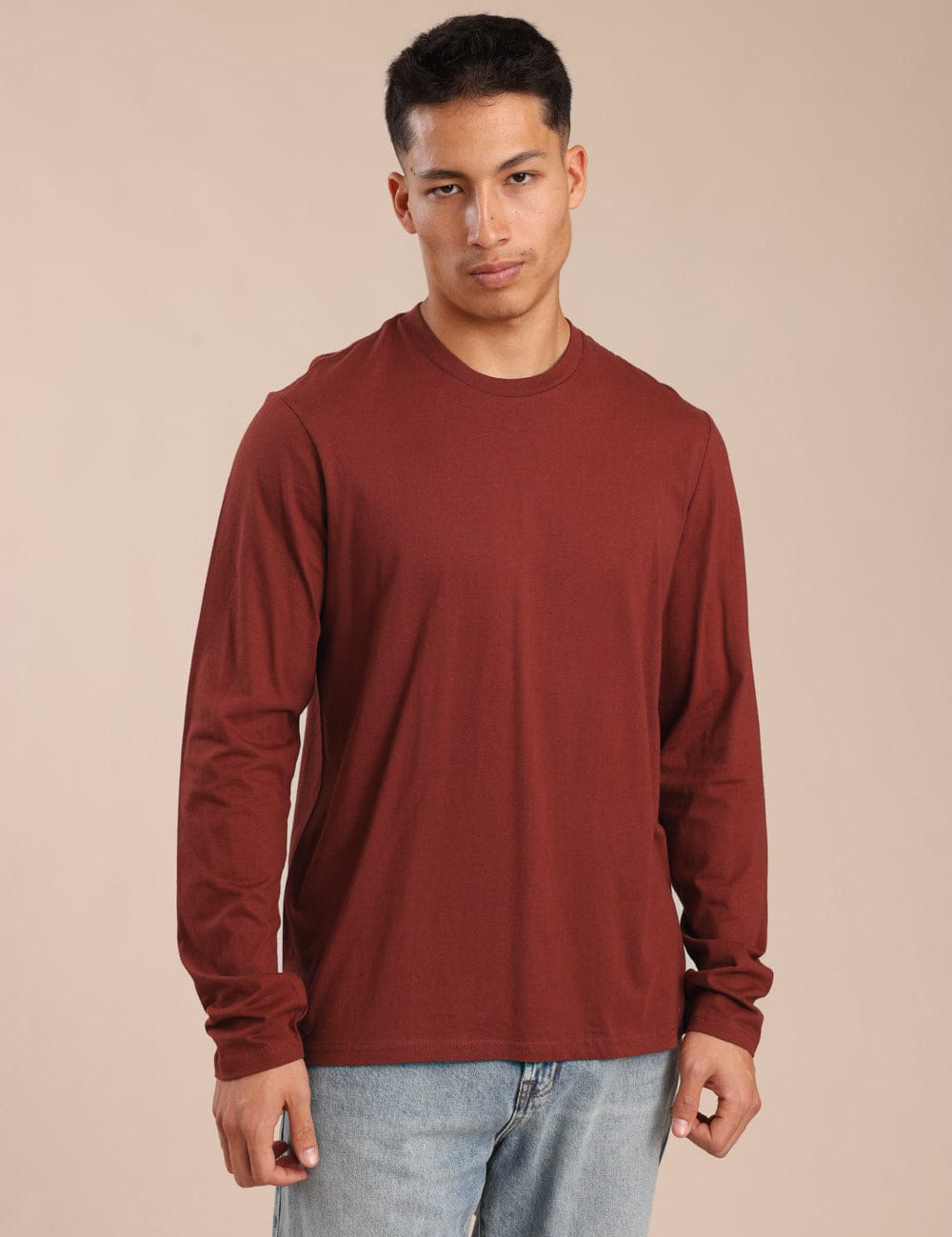 FOX גברים חולצה חולצת בייסיק צווארון עגול חולצת בייסיק צווארון עגול