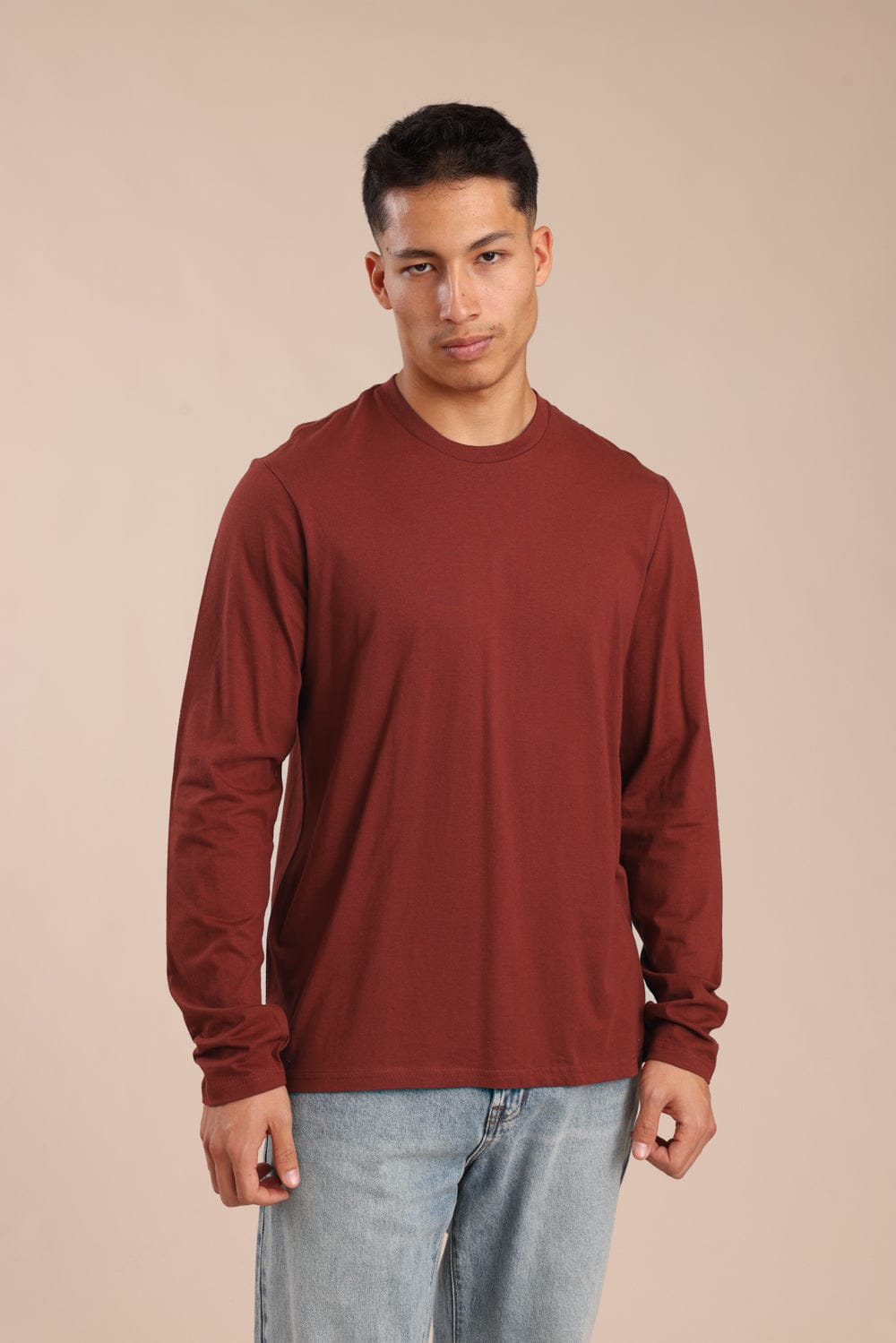 FOX גברים חולצה חולצת בייסיק צווארון עגול חולצת בייסיק צווארון עגול