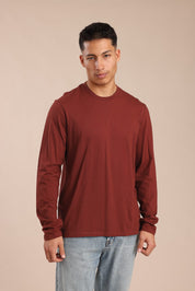 FOX גברים חולצה חולצת בייסיק צווארון עגול חולצת בייסיק צווארון עגול