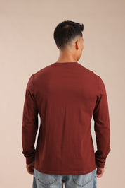 FOX גברים חולצה חולצת בייסיק צווארון עגול חולצת בייסיק צווארון עגול