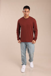 FOX גברים חולצה חולצת בייסיק צווארון עגול חולצת בייסיק צווארון עגול