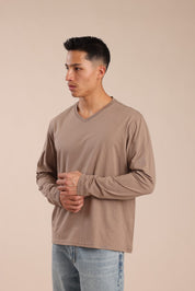 FOX גברים חולצה חולצת בייסיק צווארון V חולצת בייסיק צווארון V