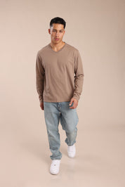 FOX גברים חולצה חולצת בייסיק צווארון V חולצת בייסיק צווארון V