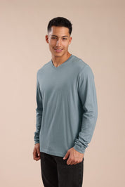 FOX גברים חולצה חולצת בייסיק צווארון V חולצת בייסיק צווארון V