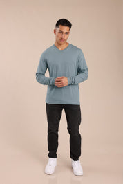 FOX גברים חולצה חולצת בייסיק צווארון V חולצת בייסיק צווארון V