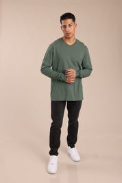 FOX גברים חולצה חולצת בייסיק צווארון V חולצת בייסיק צווארון V