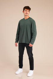 FOX גברים חולצה חולצת בייסיק צווארון V חולצת בייסיק צווארון V