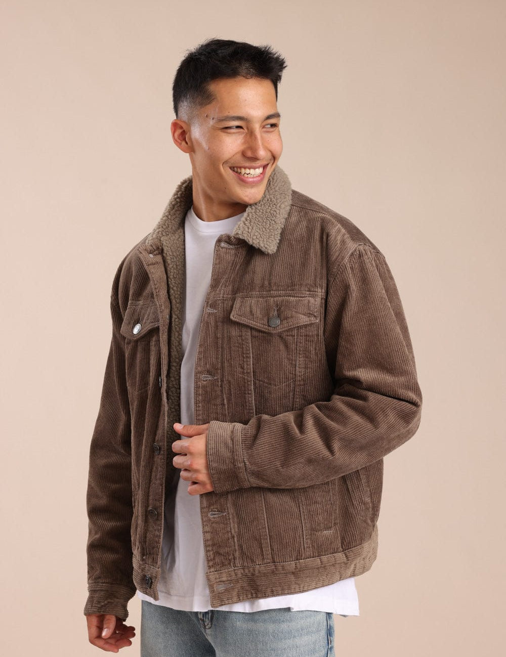 FOX גברים אחר ג'קט קורדרוי ג'קט קורדרוי