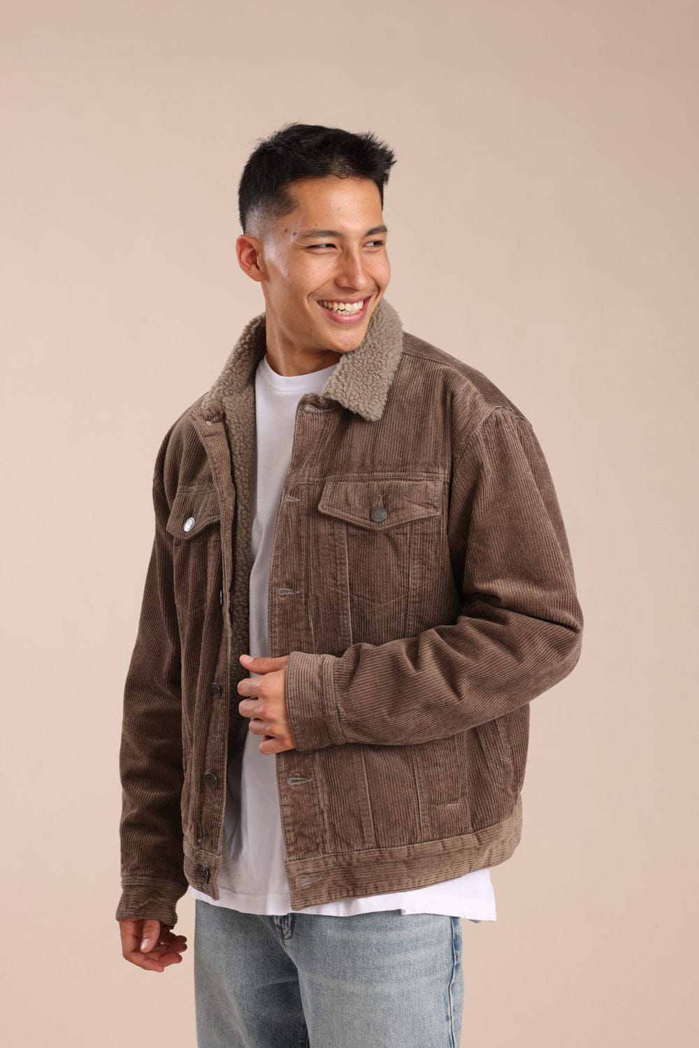 FOX גברים אחר ג'קט קורדרוי ג'קט קורדרוי