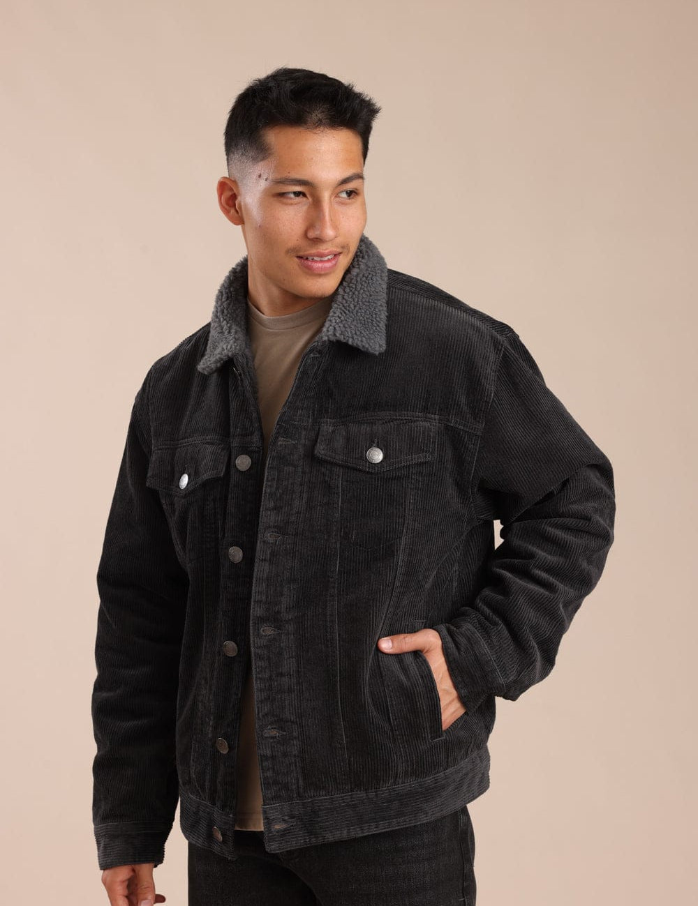 FOX גברים אחר ג'קט קורדרוי ג'קט קורדרוי