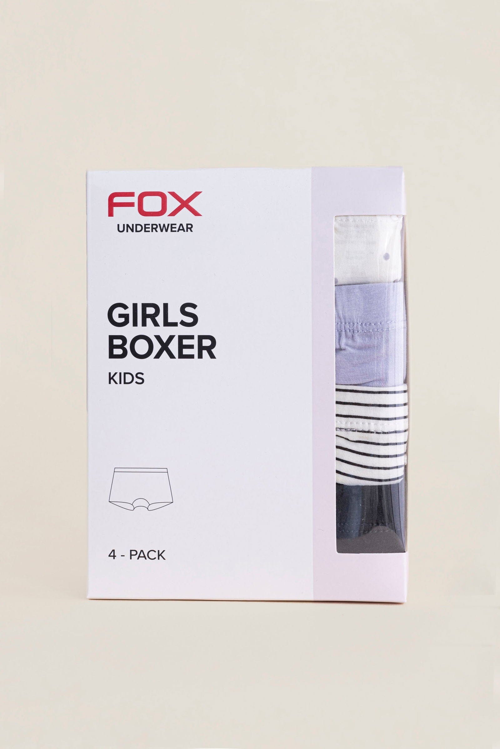 FOX אביזרים תחתונים מארז 4 תחתוני בוישורט בנות מארז 4 תחתוני בוישורט בנות
