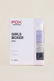 FOX אביזרים תחתונים מארז 4 תחתוני בוישורט בנות מארז 4 תחתוני בוישורט בנות