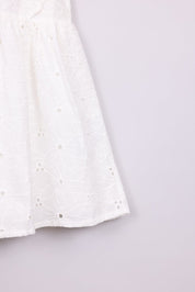 FOX תינוקות בנות אחר שמלה רקומה פרחים שמלה רקומה פרחים