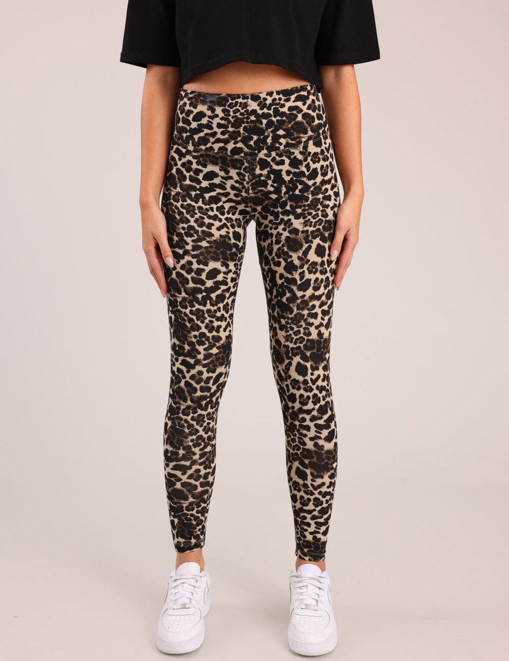 FOX נשים מכנסיים ארוכים טייץ ליקרה גבוה טייץ ליקרה גבוה