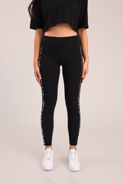 FOX נשים מכנסיים ארוכים טייץ ליקרה עם פסים טייץ ליקרה עם פסים