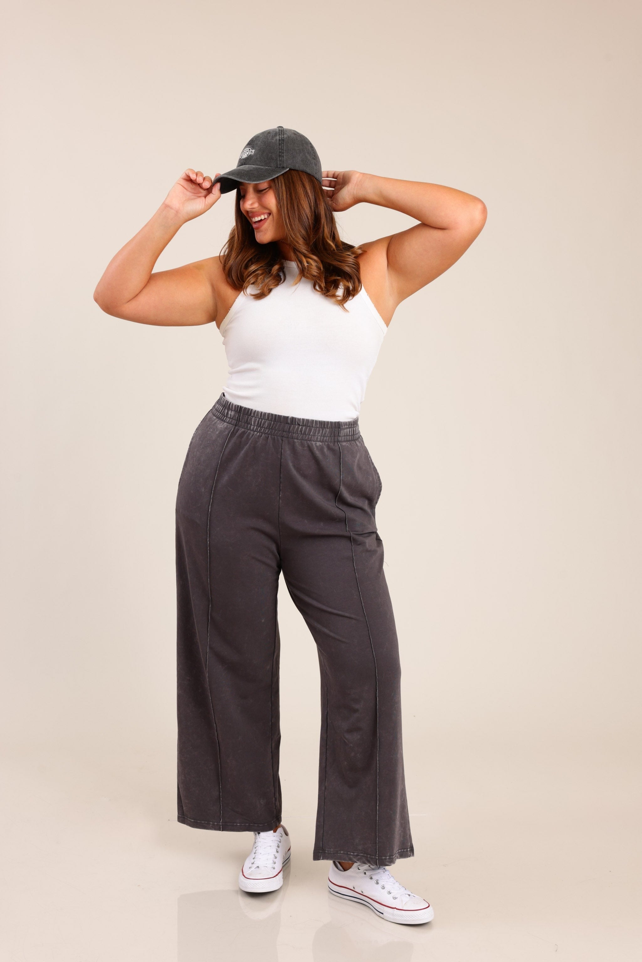 FOX פלאס נשים פוטרים מכנסיים ארוכים | PLUS SIZE מכנסיים ארוכים | PLUS SIZE