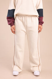 FOX פלאס נשים פוטרים מכנסיים עם פס | PLUS SIZE מכנסיים עם פס | PLUS SIZE