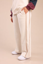 FOX פלאס נשים פוטרים מכנסיים עם פס | PLUS SIZE מכנסיים עם פס | PLUS SIZE