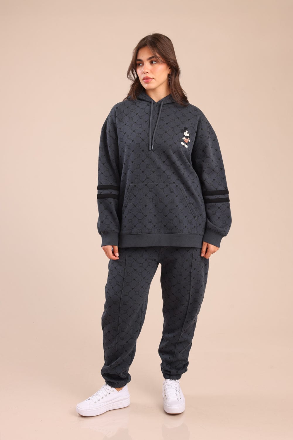 FOX פלאס נשים פוטרים מכנסיים ממותגים מיקי מאוס| PLUS SIZE מכנסיים ממותגים מיקי מאוס| PLUS SIZE