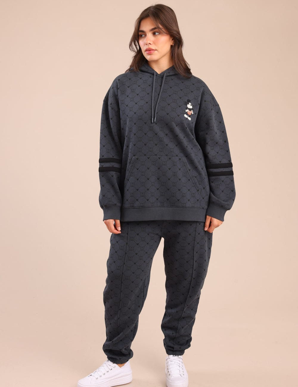 FOX פלאס נשים פוטרים מכנסיים ממותגים מיקי מאוס| PLUS SIZE מכנסיים ממותגים מיקי מאוס| PLUS SIZE