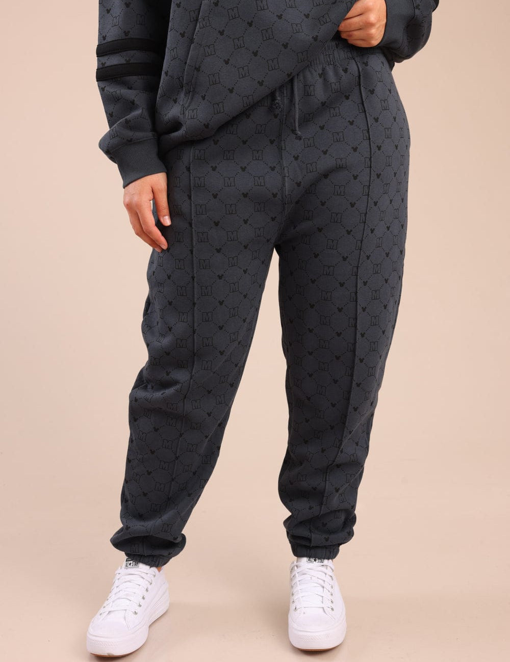 FOX פלאס נשים פוטרים מכנסיים ממותגים מיקי מאוס| PLUS SIZE מכנסיים ממותגים מיקי מאוס| PLUS SIZE