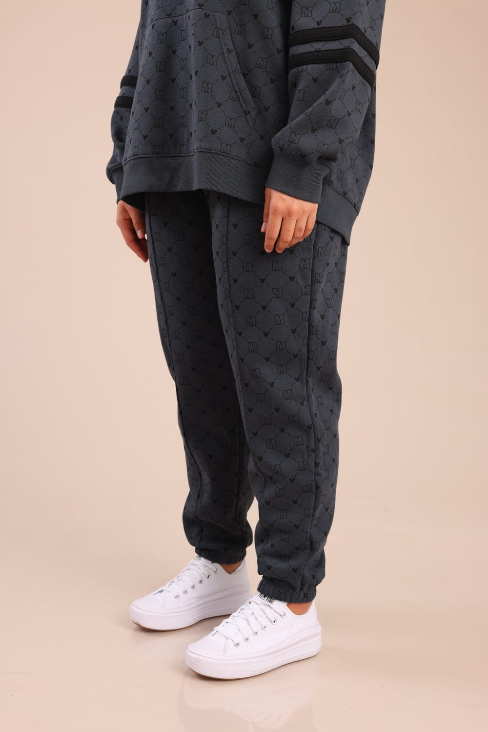 FOX פלאס נשים פוטרים מכנסיים ממותגים מיקי מאוס| PLUS SIZE מכנסיים ממותגים מיקי מאוס| PLUS SIZE