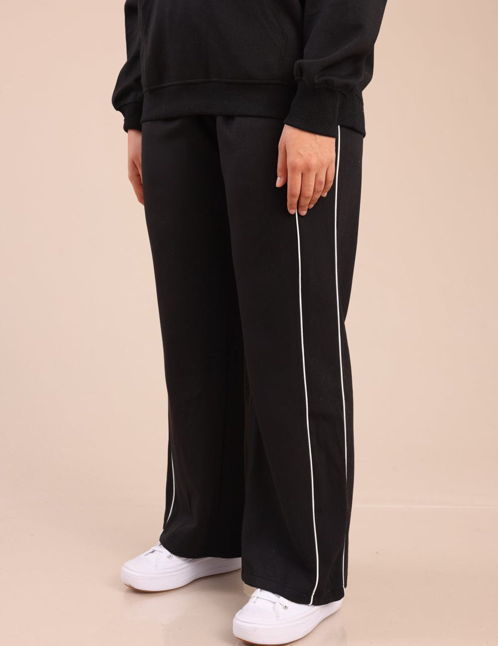 FOX פלאס נשים פוטרים מכנסיים עם פס| PLUS SIZE מכנסיים עם פס| PLUS SIZE