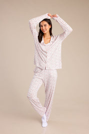 FOX נשים אחר פיג'מה עם הדפס פיג'מה עם הדפס