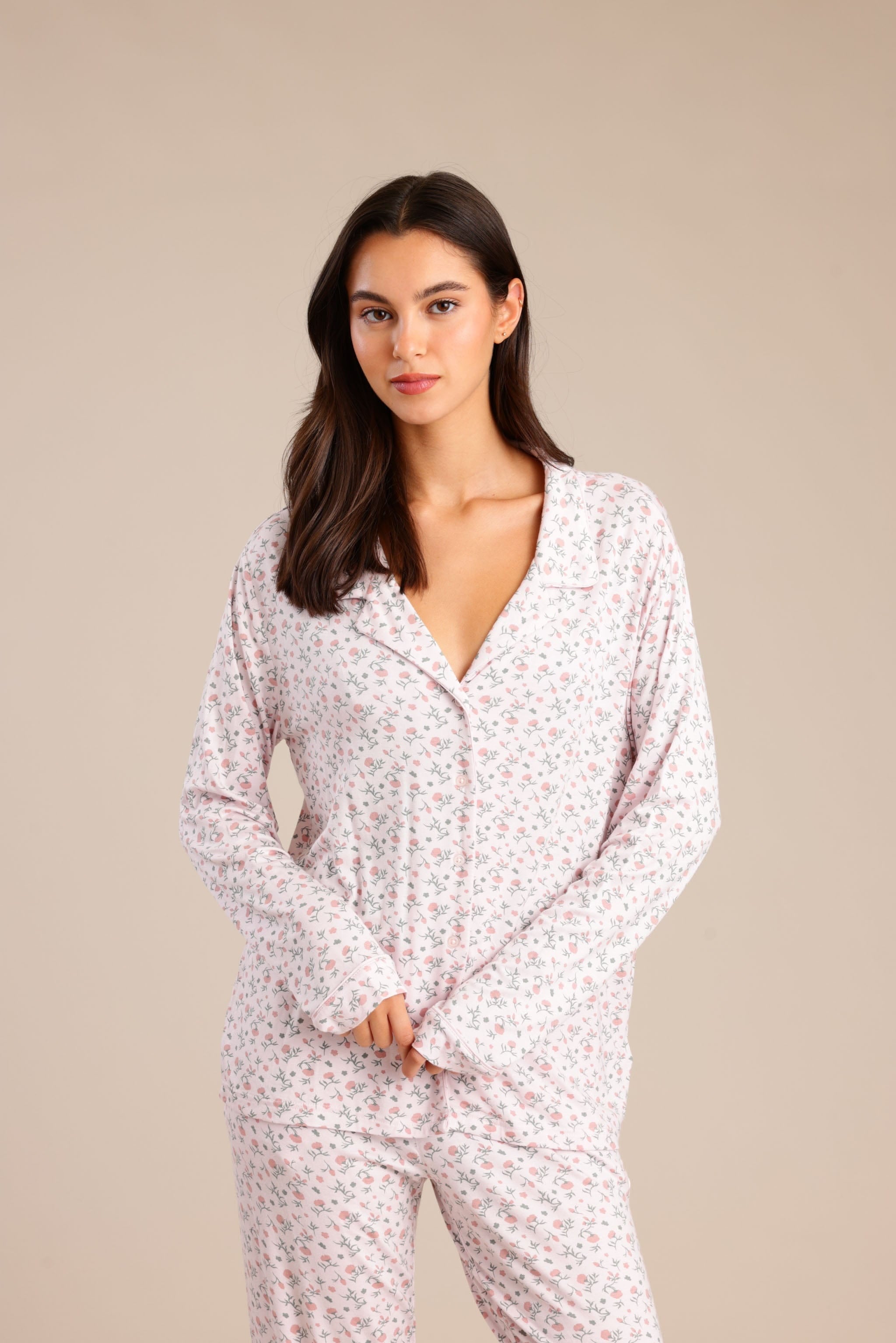 FOX נשים אחר פיג'מה עם הדפס פיג'מה עם הדפס