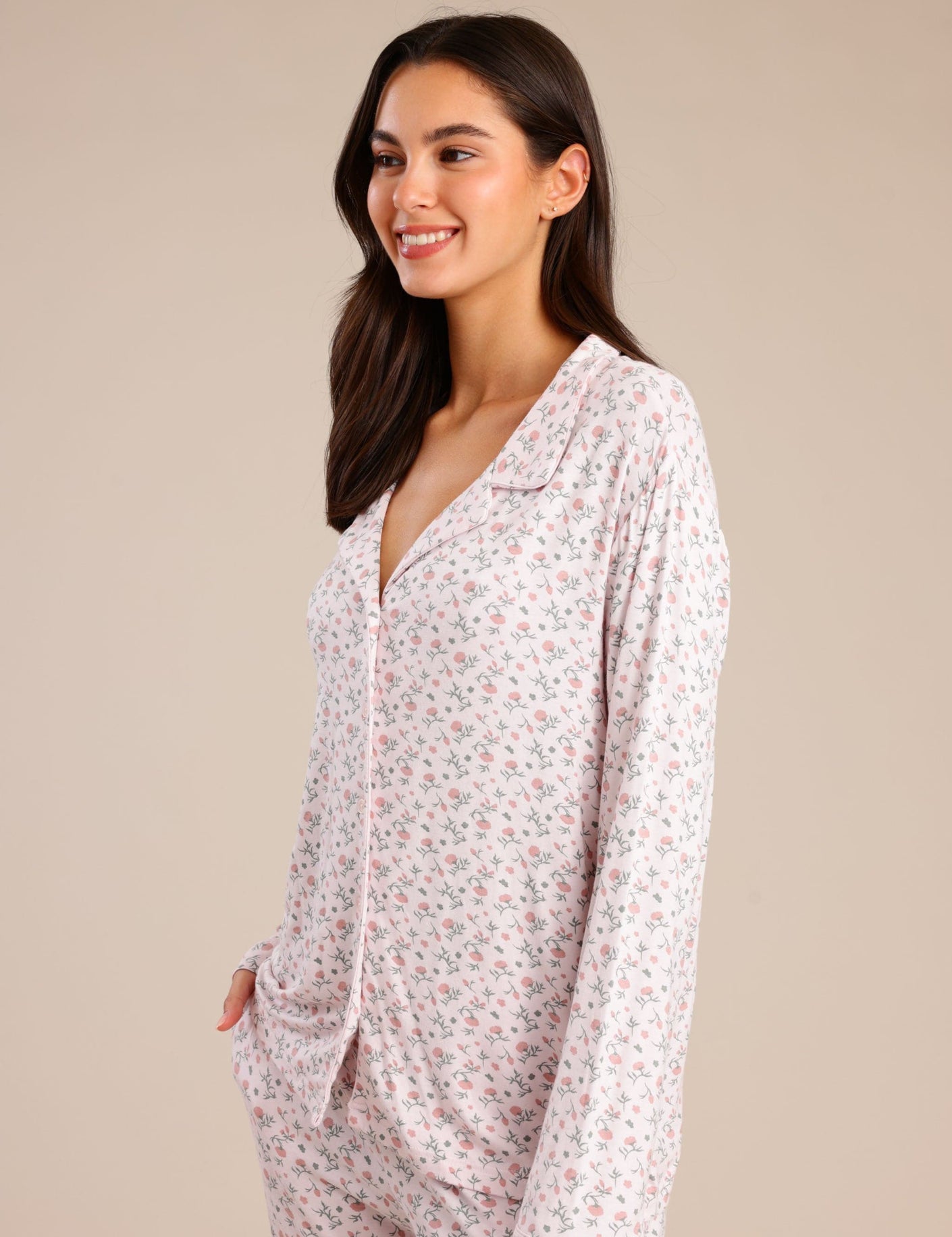 FOX נשים אחר פיג'מה עם הדפס פיג'מה עם הדפס