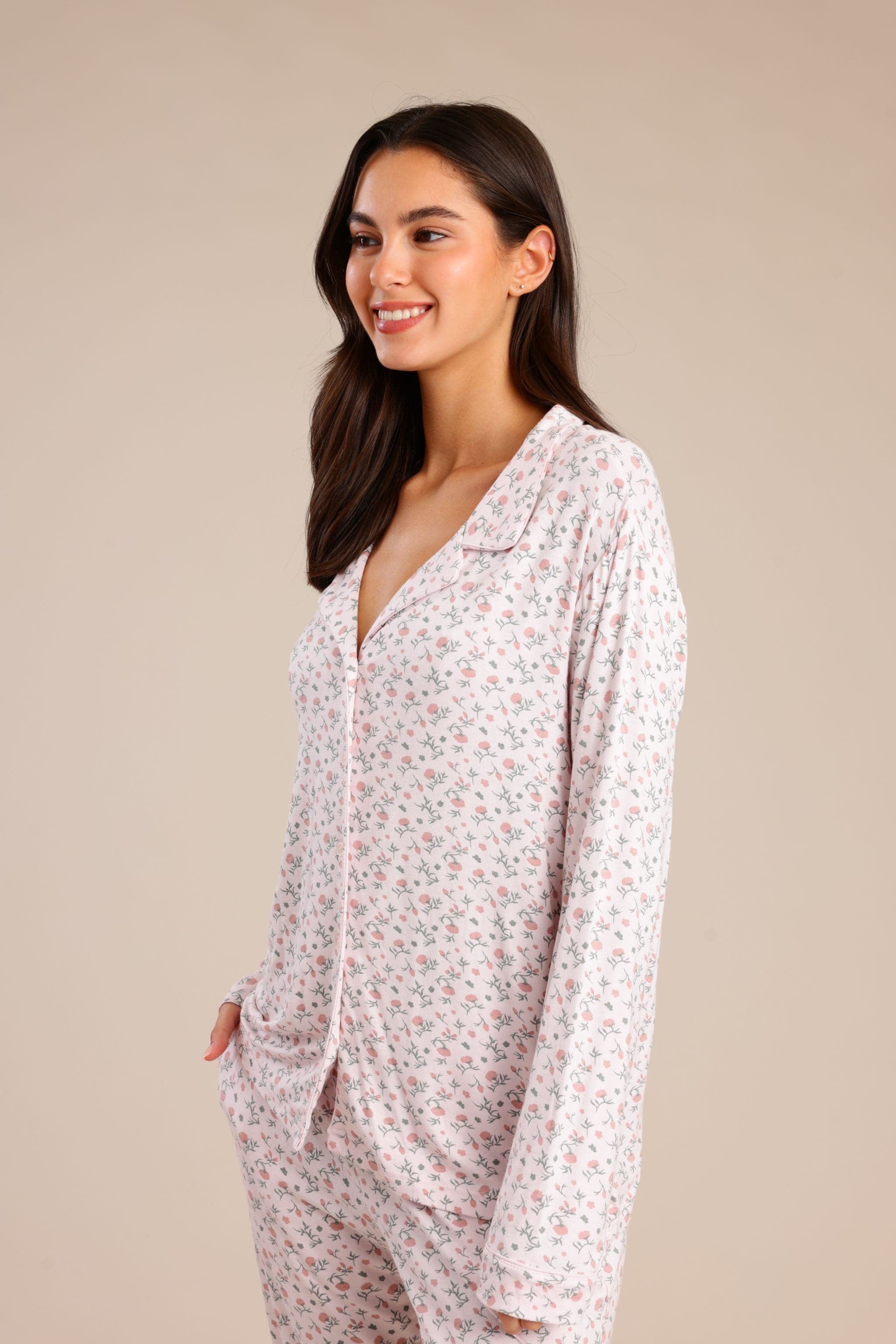 FOX נשים אחר פיג'מה עם הדפס פיג'מה עם הדפס