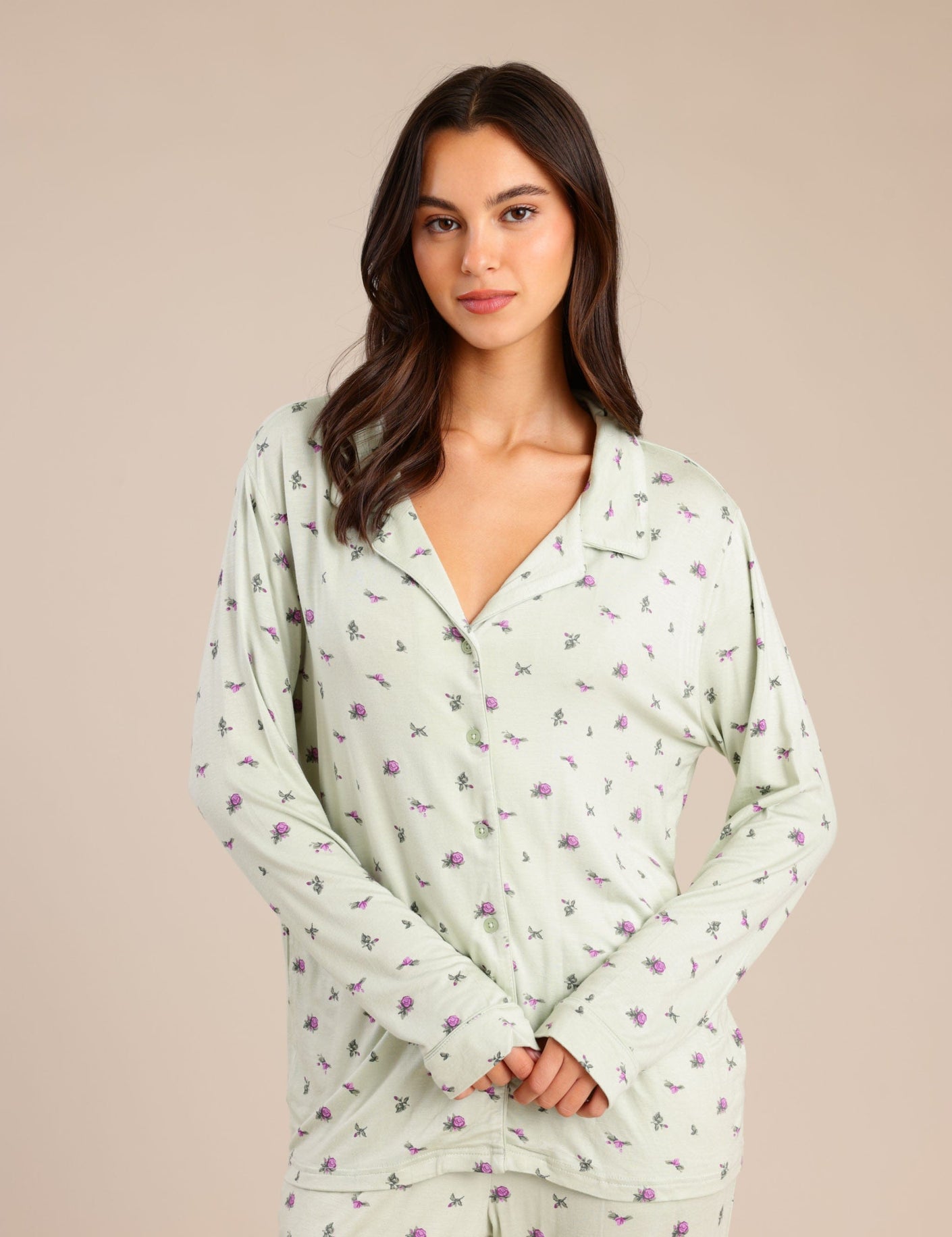 FOX נשים אחר פיג'מה עם הדפס פיג'מה עם הדפס